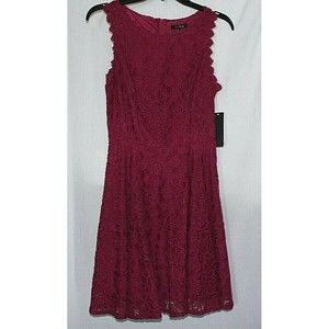 City Studio Juniors Lace Summer Dress Size 0 Color Berry
